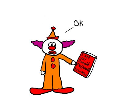 Clown with Book