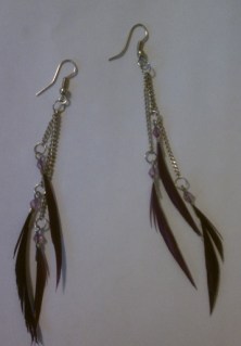 Feather earrings