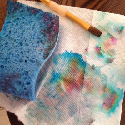 painted sponge