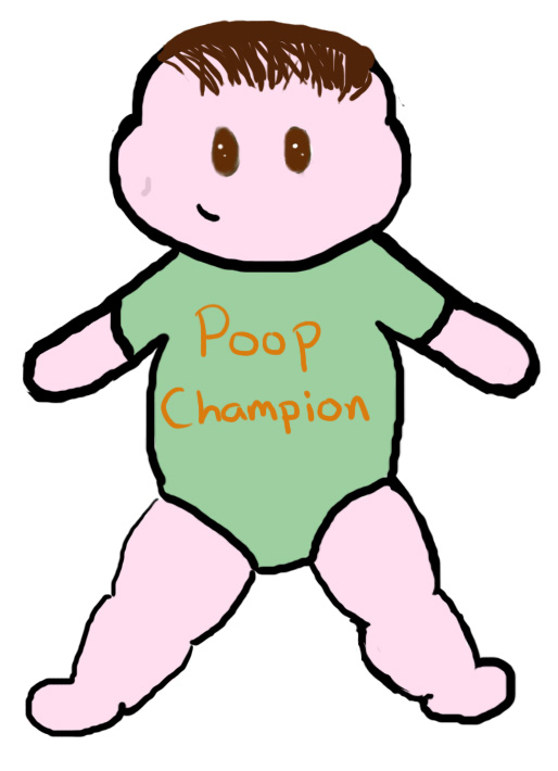 He has one dimple. It's adorable.